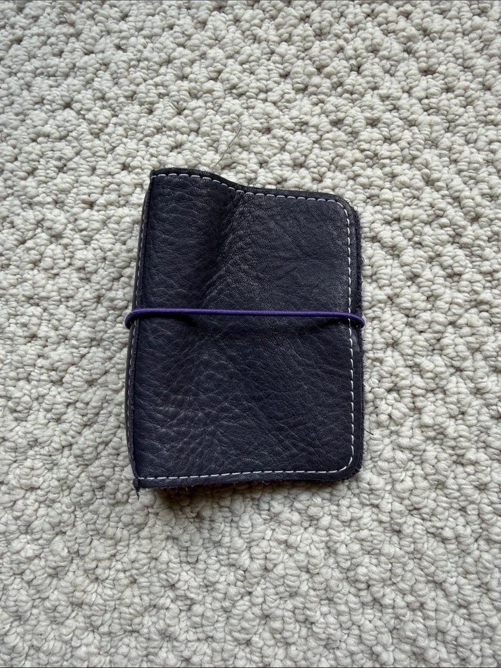 Foxy Fix mini notebook cover - purple leather